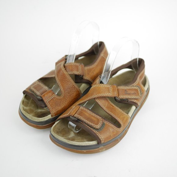DR. MARTENS Brown leather sandals comfort shoes main image 9
